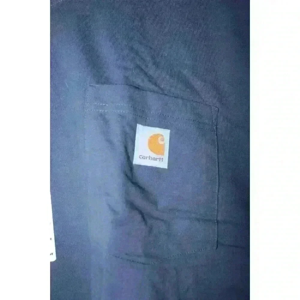 Carhartt Men's Workwear Pocket Loose Fit SS T-shirt - Navy, XL (K87) NWT - Picture 4 of 11